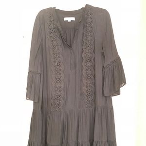 Ruffled swing dress